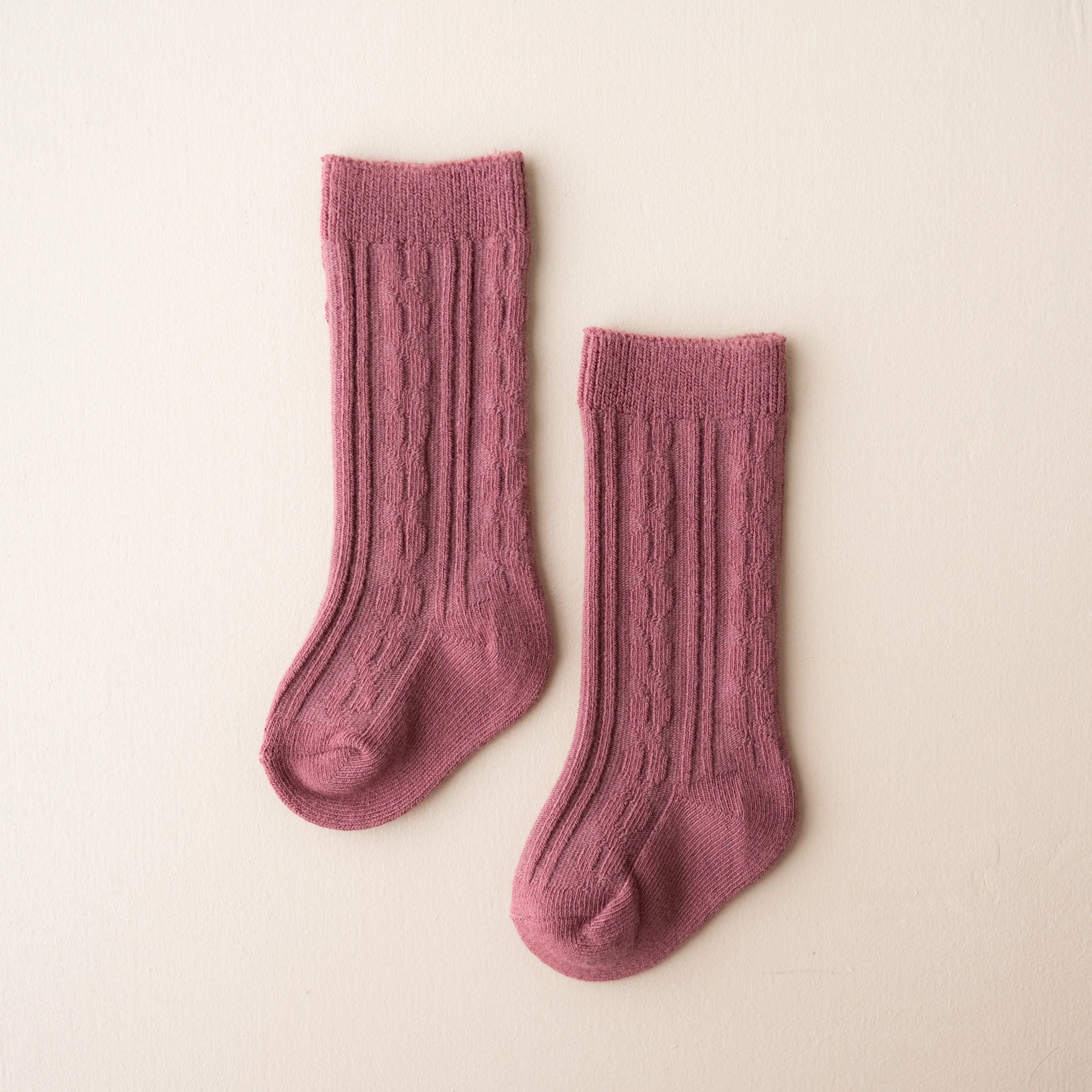 Knee High Socks in Dusty Rose