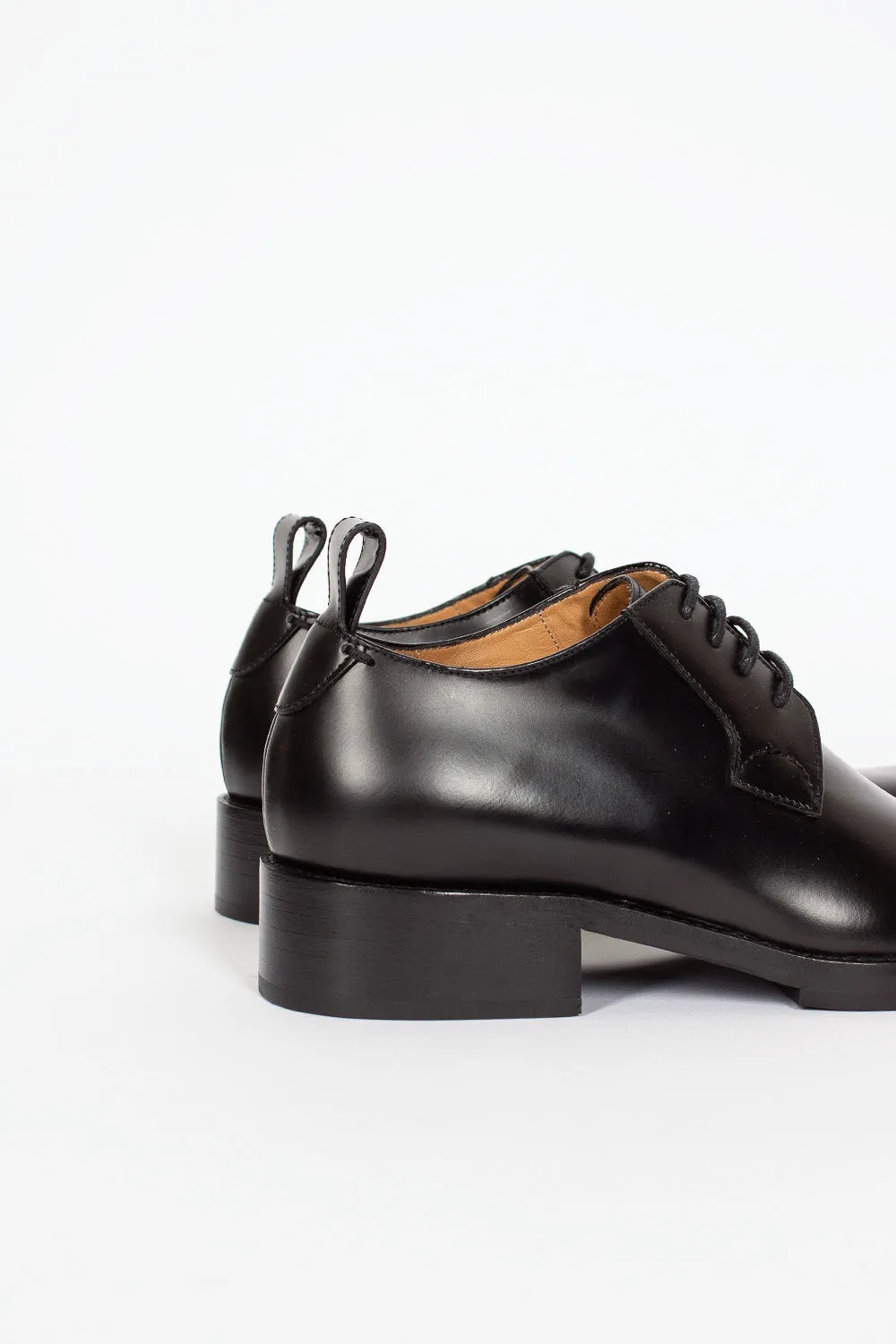 Leather Derby Shoes Black