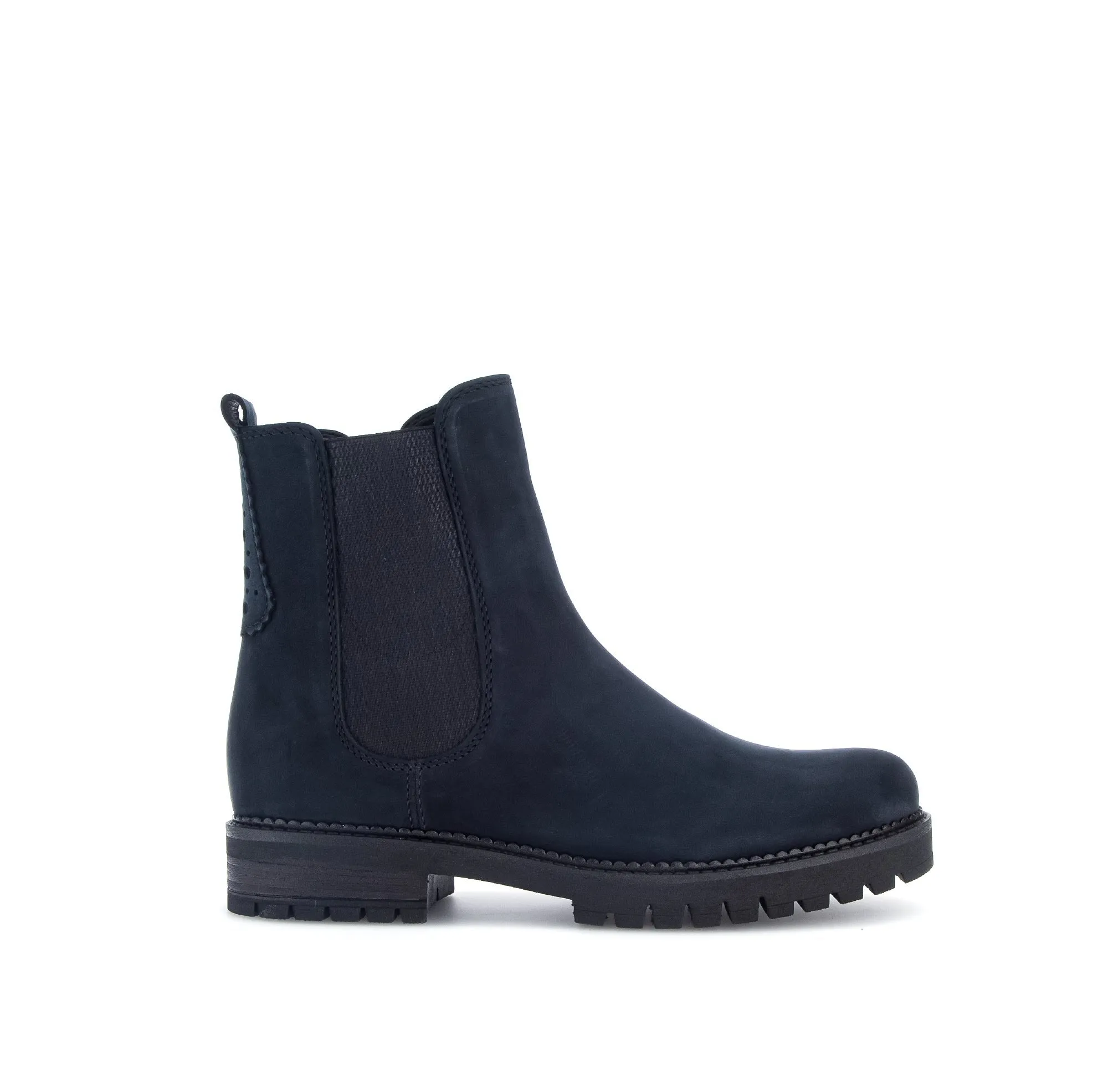 Leila Nightblue Nubuck Chelsea Ankle Boots