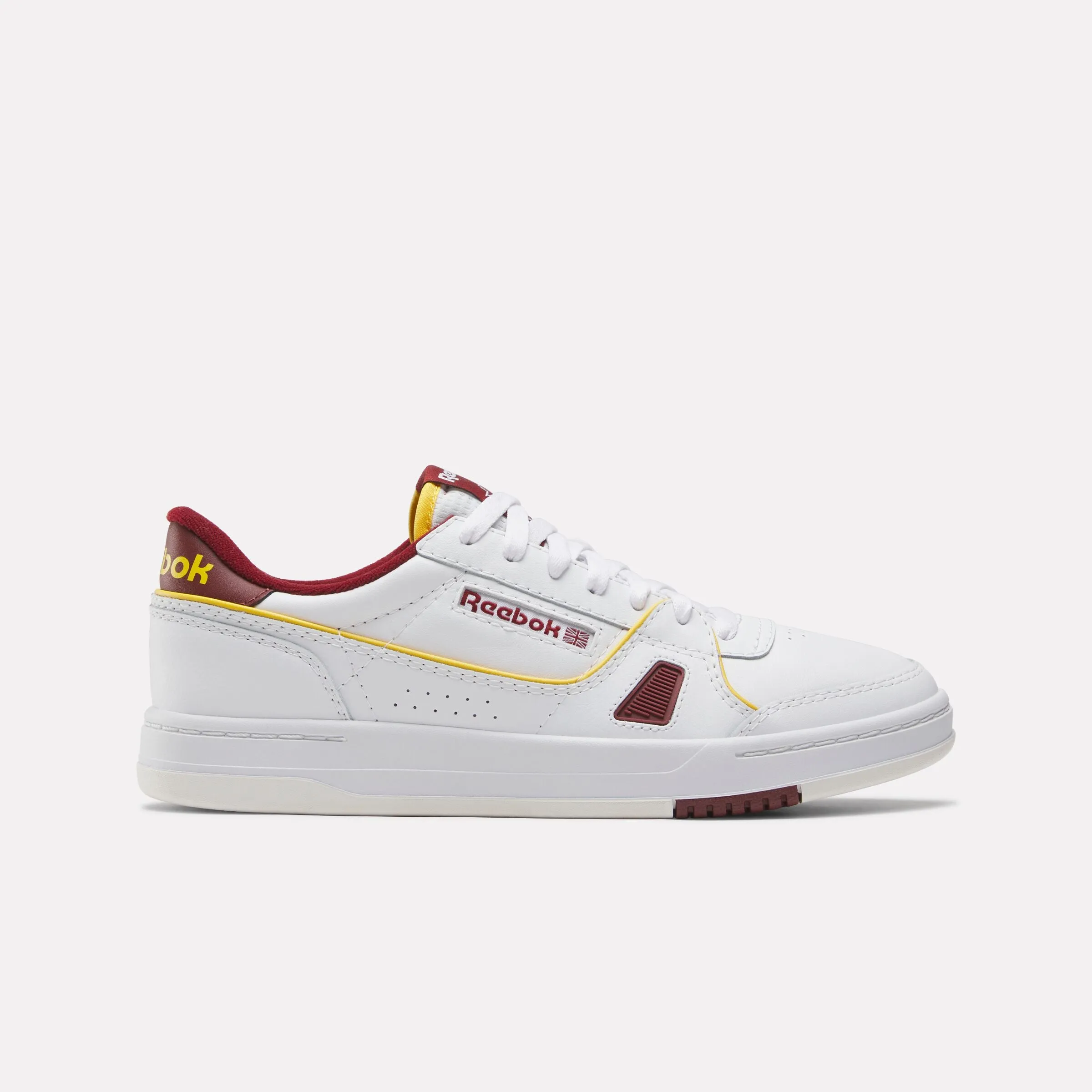 Lt Court Shoes White/Richmaroon/Fiercegold