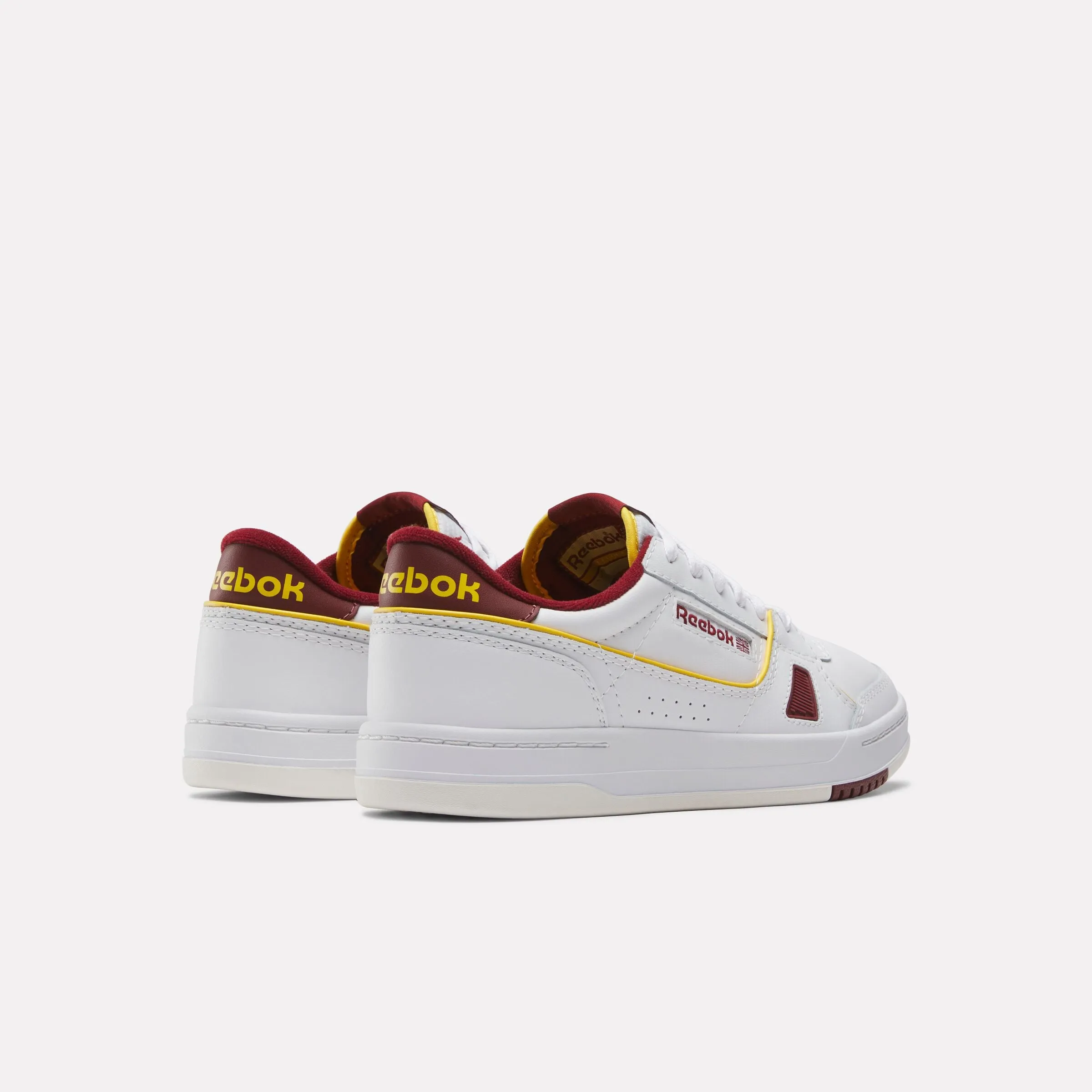 Lt Court Shoes White/Richmaroon/Fiercegold