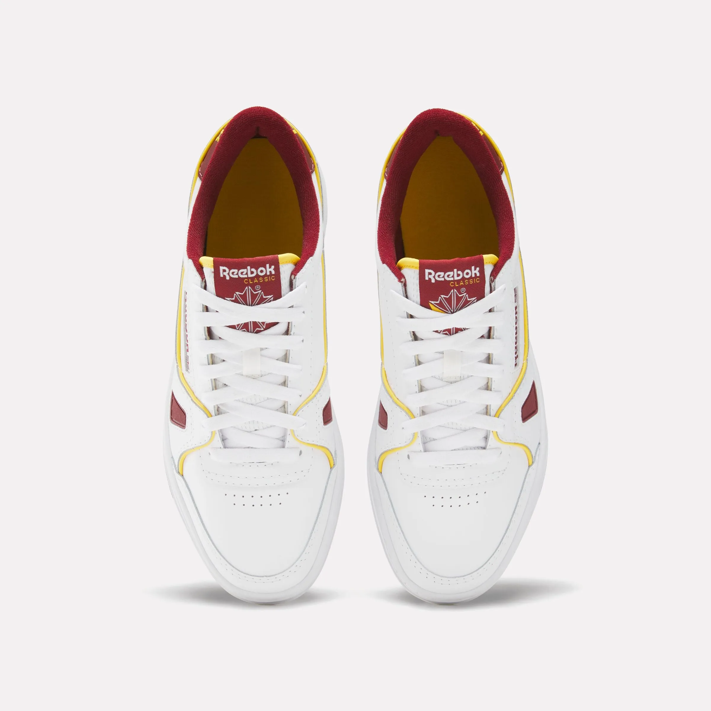 Lt Court Shoes White/Richmaroon/Fiercegold