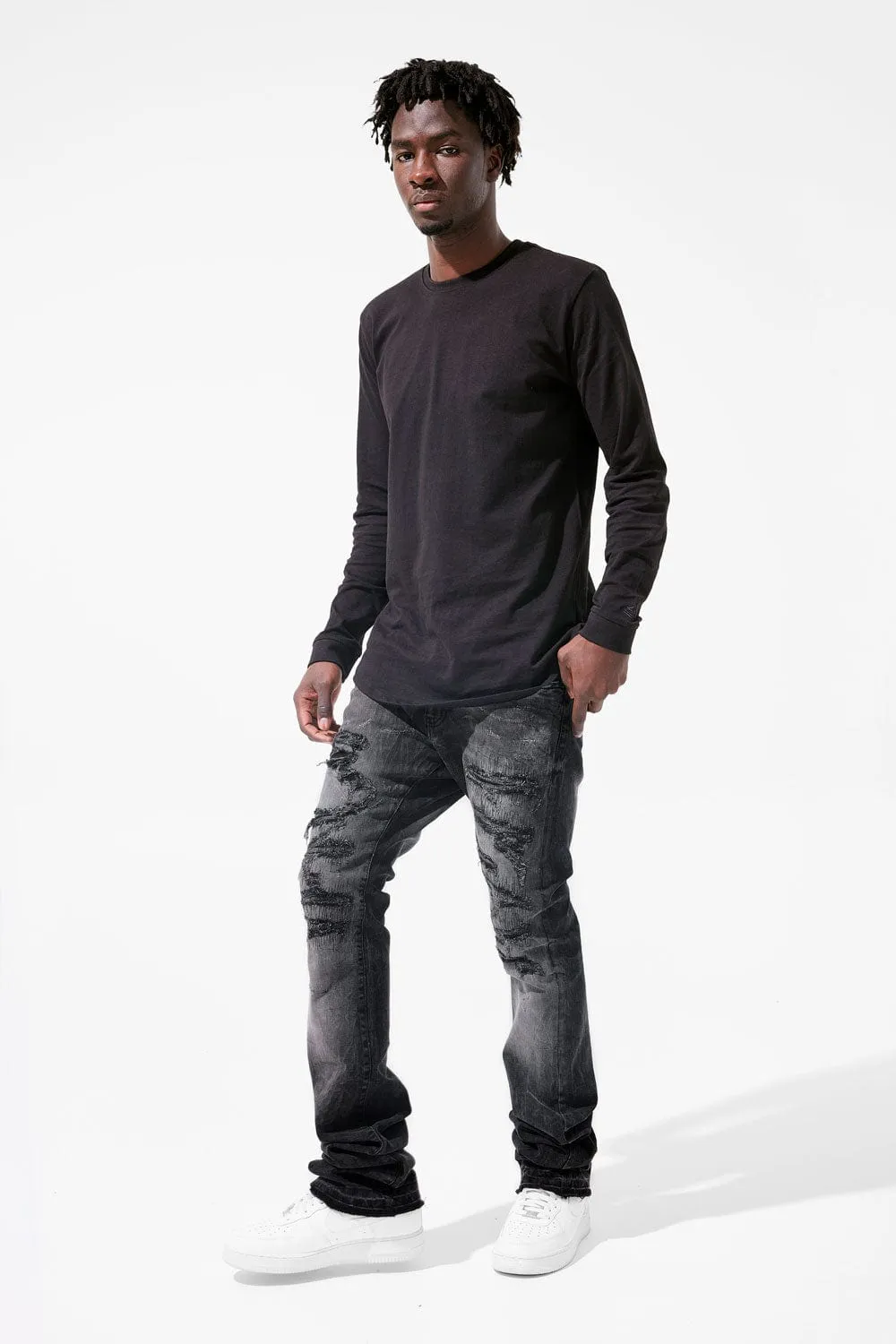 Martin Stacked - Crouching Tiger Denim (Industrial Black)