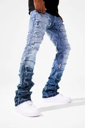 Martin Stacked - Python Denim (Blue Wave)