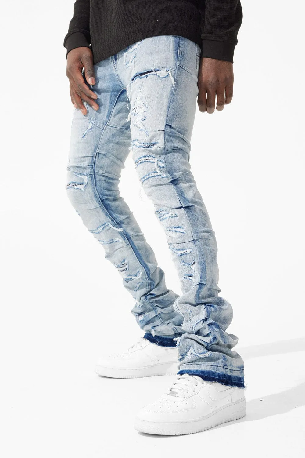 Martin Stacked - Ripple Effect Denim