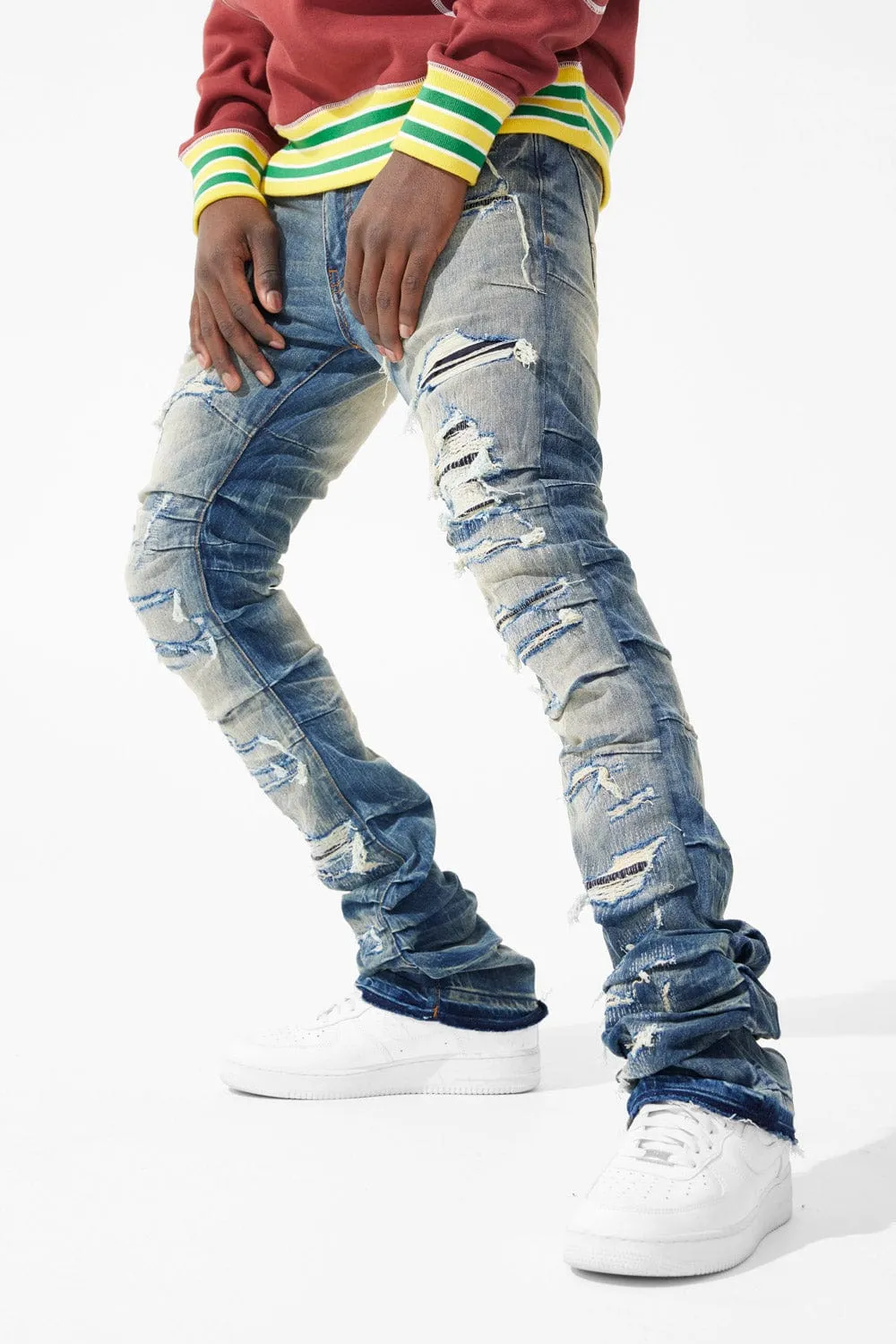 Martin Stacked - Ripple Effect Denim