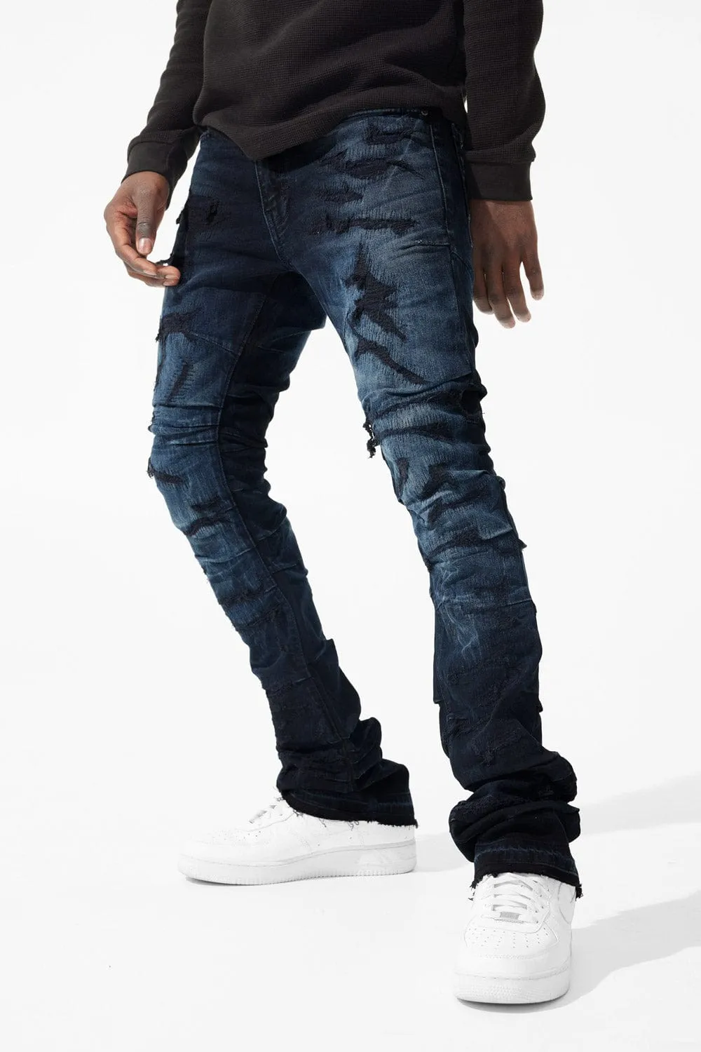 Martin Stacked - Ripple Effect Denim