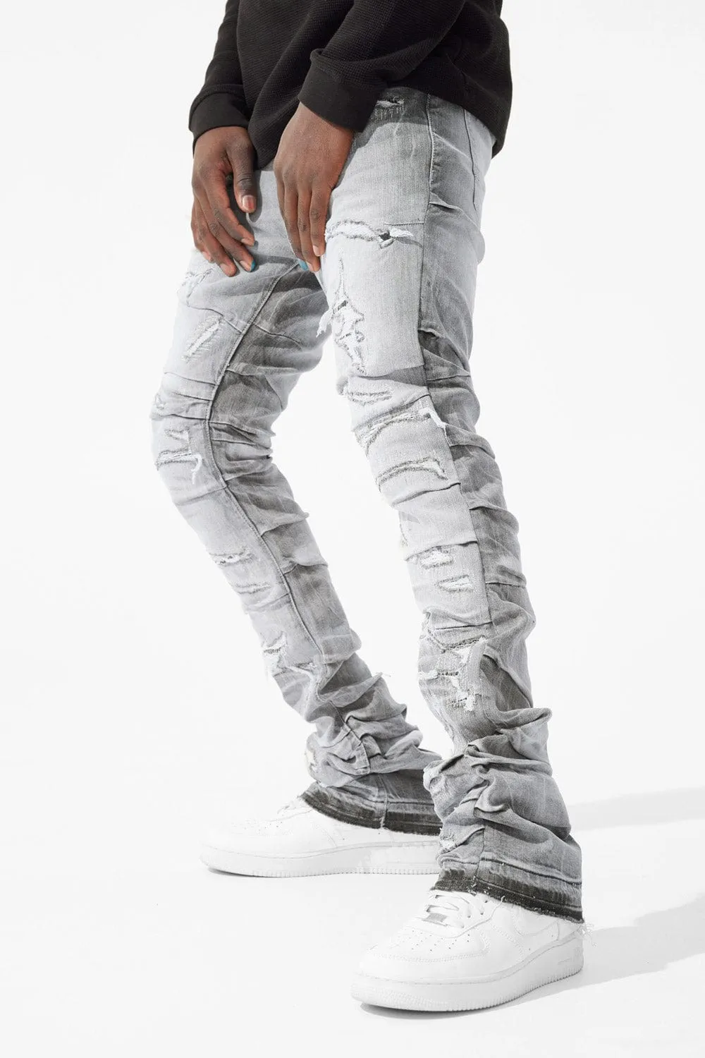 Martin Stacked - Ripple Effect Denim