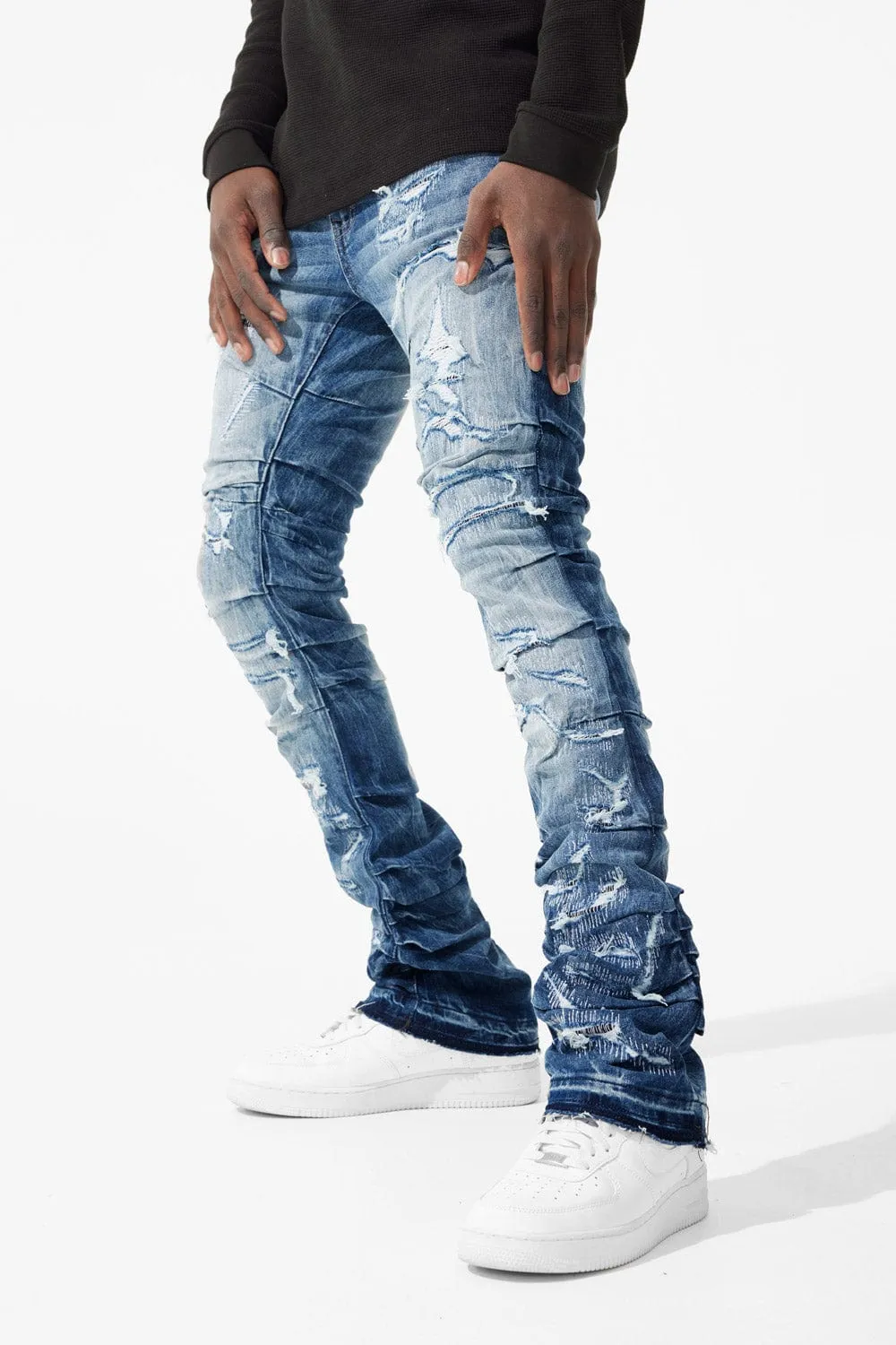 Martin Stacked - Ripple Effect Denim