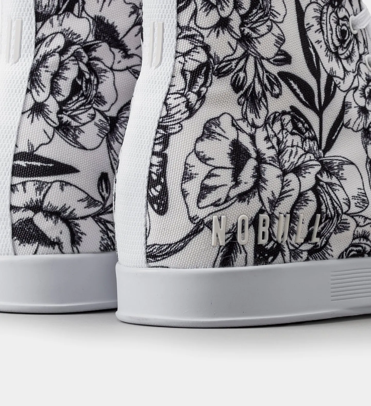 Men's Floral High-Top Canvas Trainer