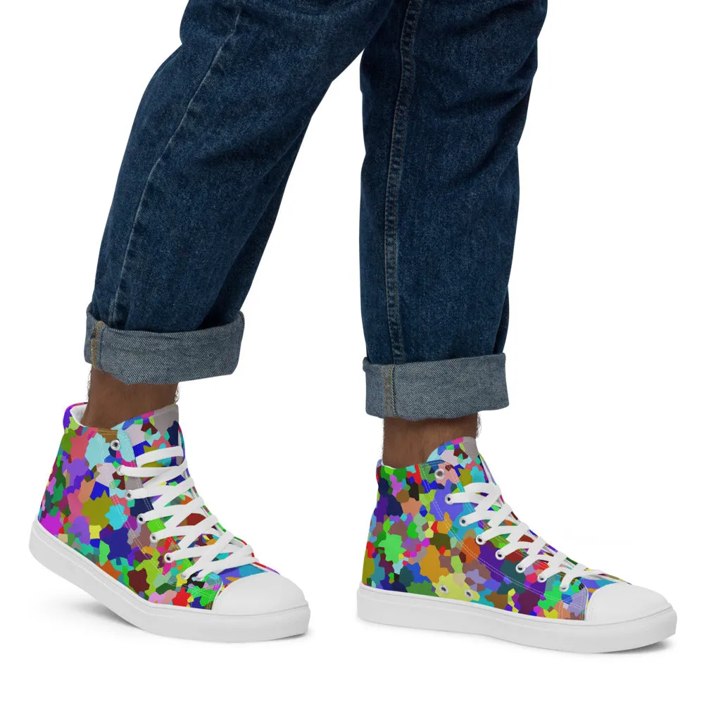 Men’s high top canvas shoes Speckle