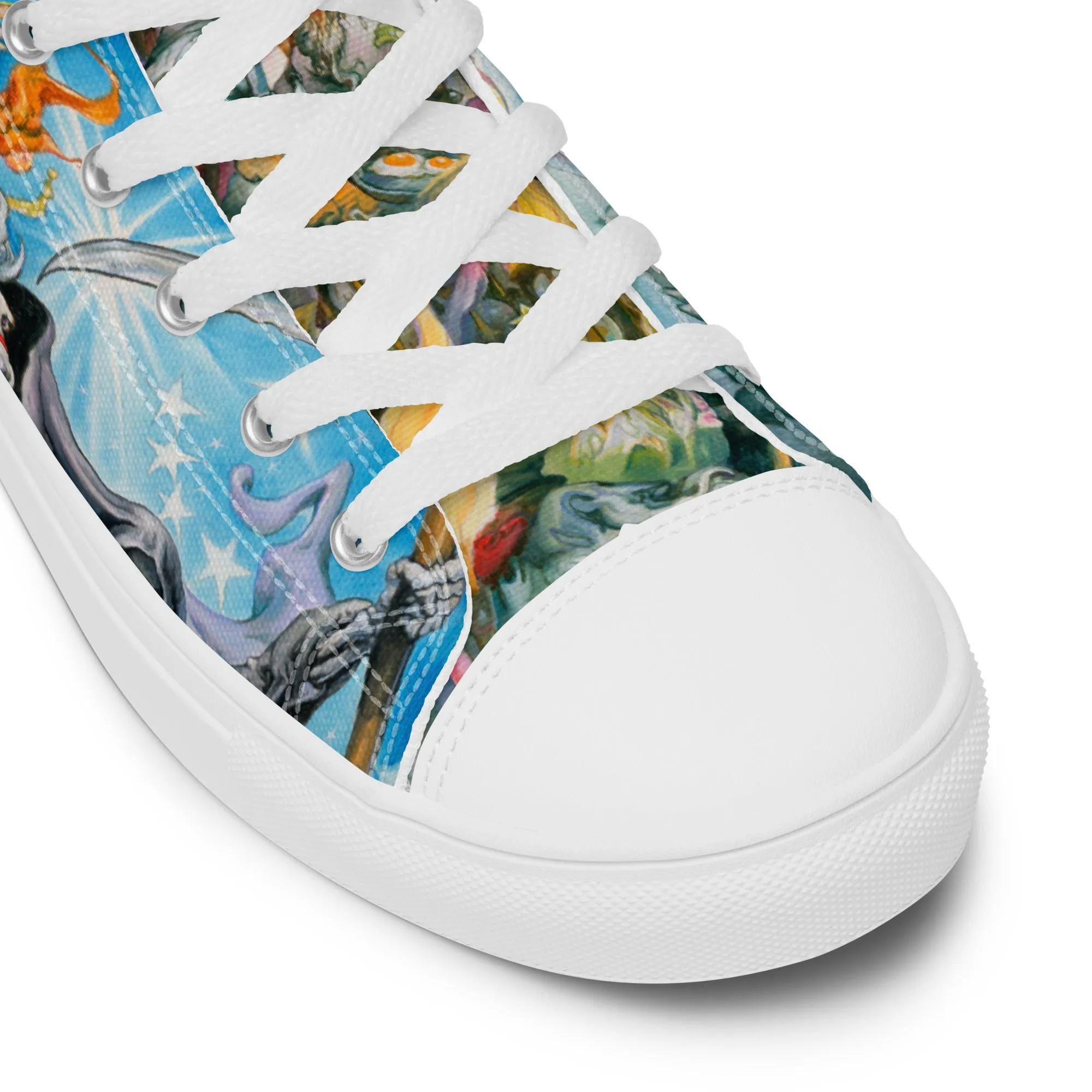 Mort Women’s High Top Canvas Shoes -  Free Shipping  *US SIZES SHOWN! USE CHART!