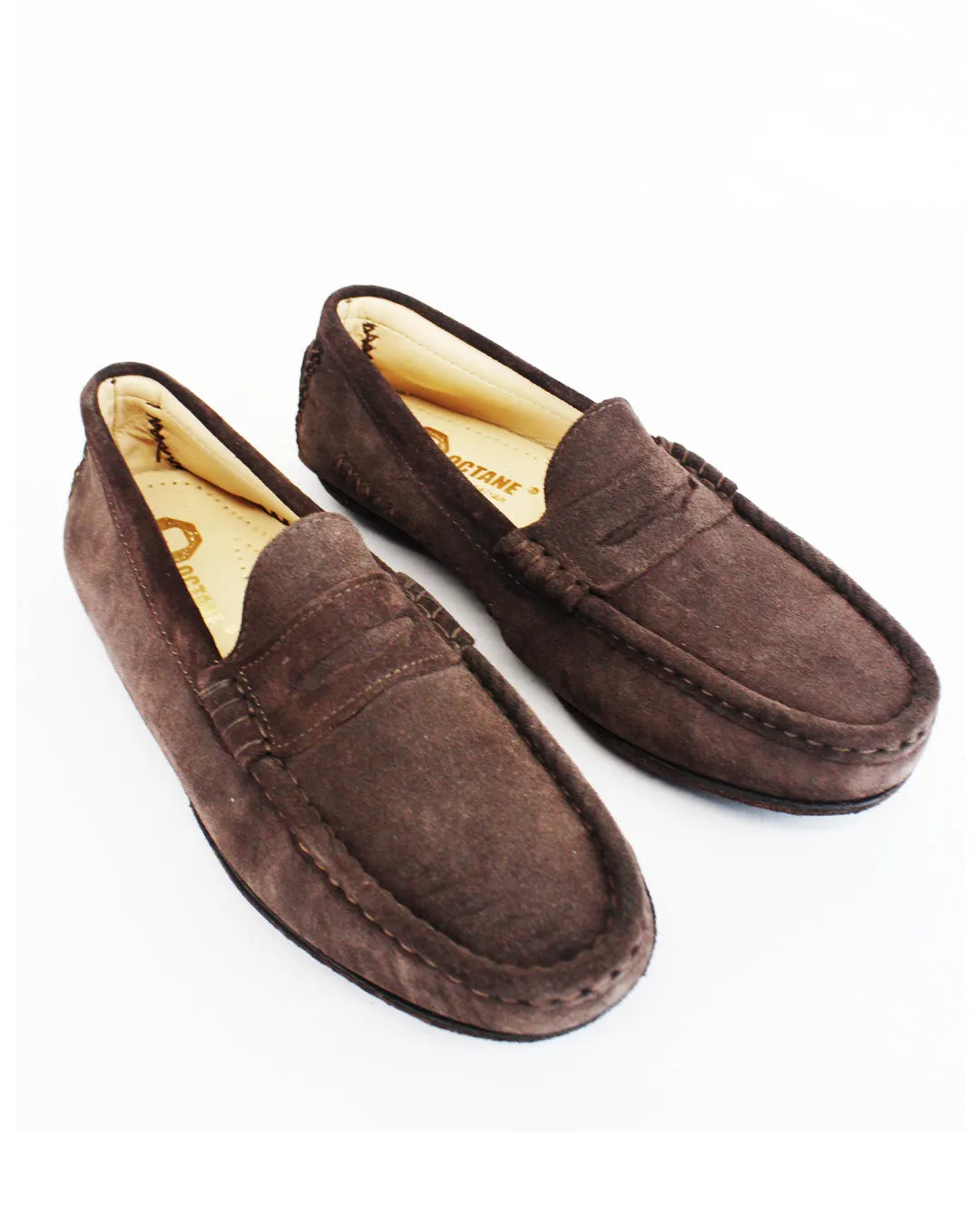 OCTANE Brown Suede Slip On