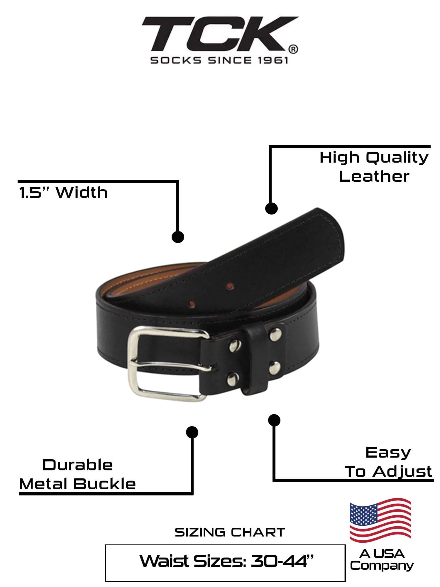 Premium Leather Baseball Belt Softball Belt