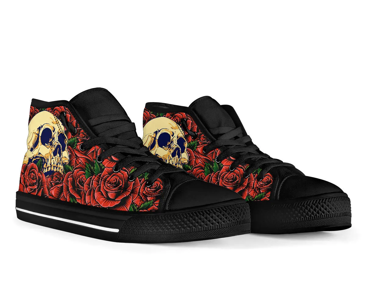 Roses and Skull High Tops