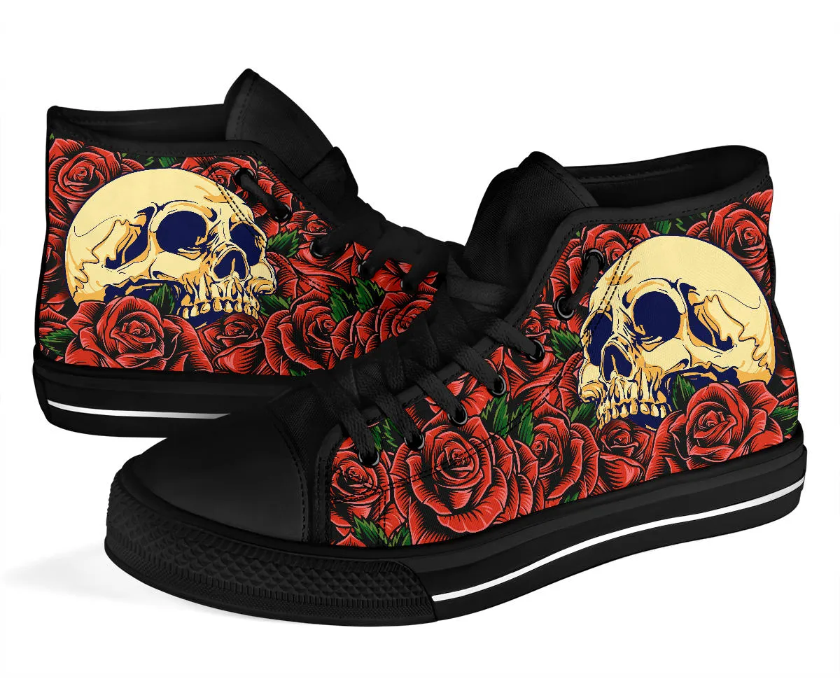 Roses and Skull High Tops