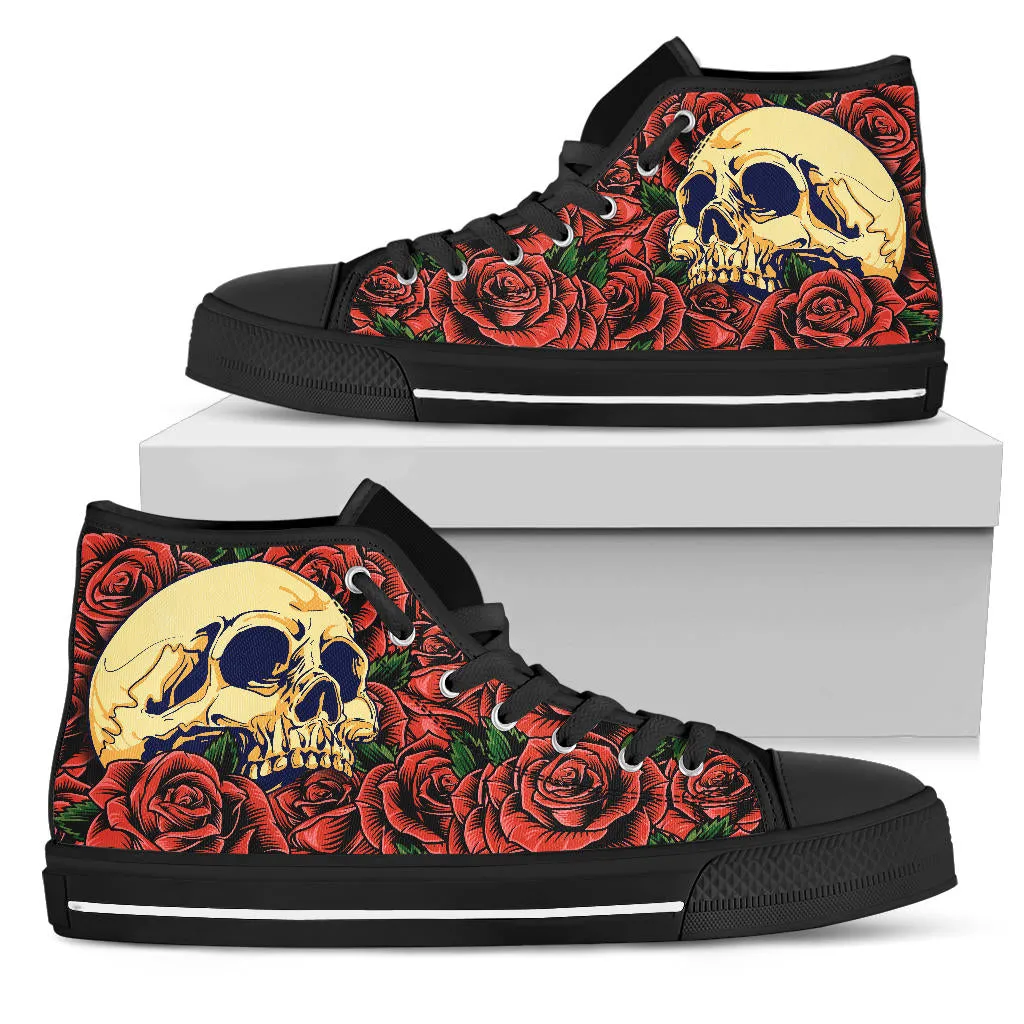 Roses and Skull High Tops