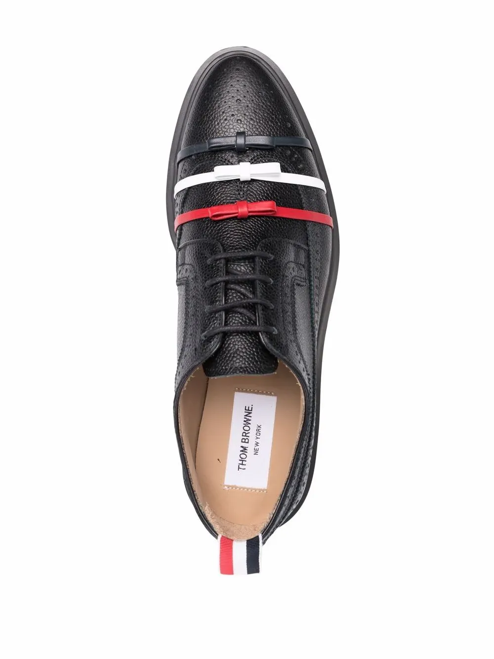 Rubber Sole 3-Bow Longwing Brogue