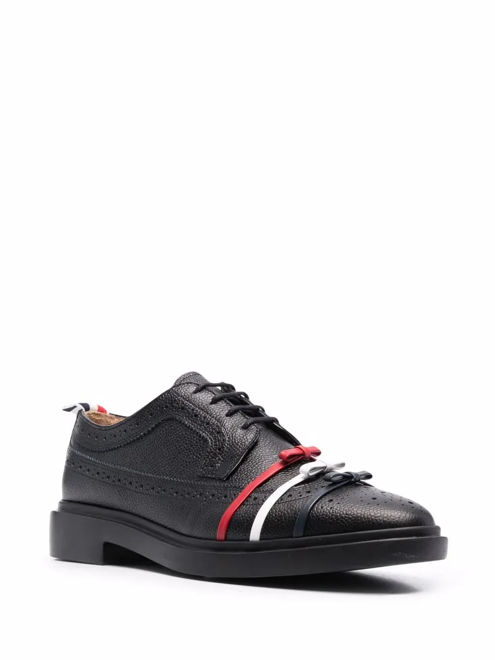 Rubber Sole 3-Bow Longwing Brogue