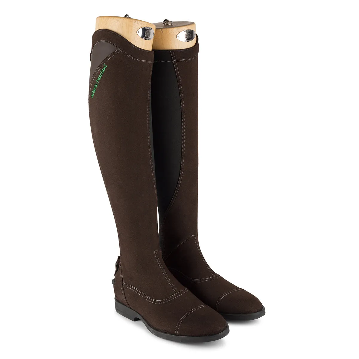 Urbino Vegan Suede<br>Brown riding boots [34 - 39]