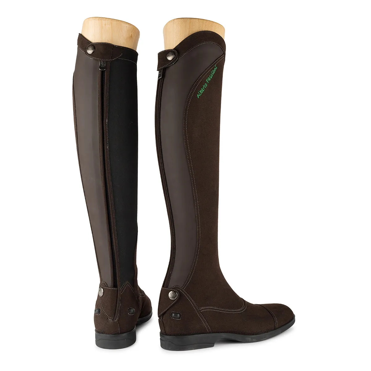 Urbino Vegan Suede<br>Brown riding boots [34 - 39]