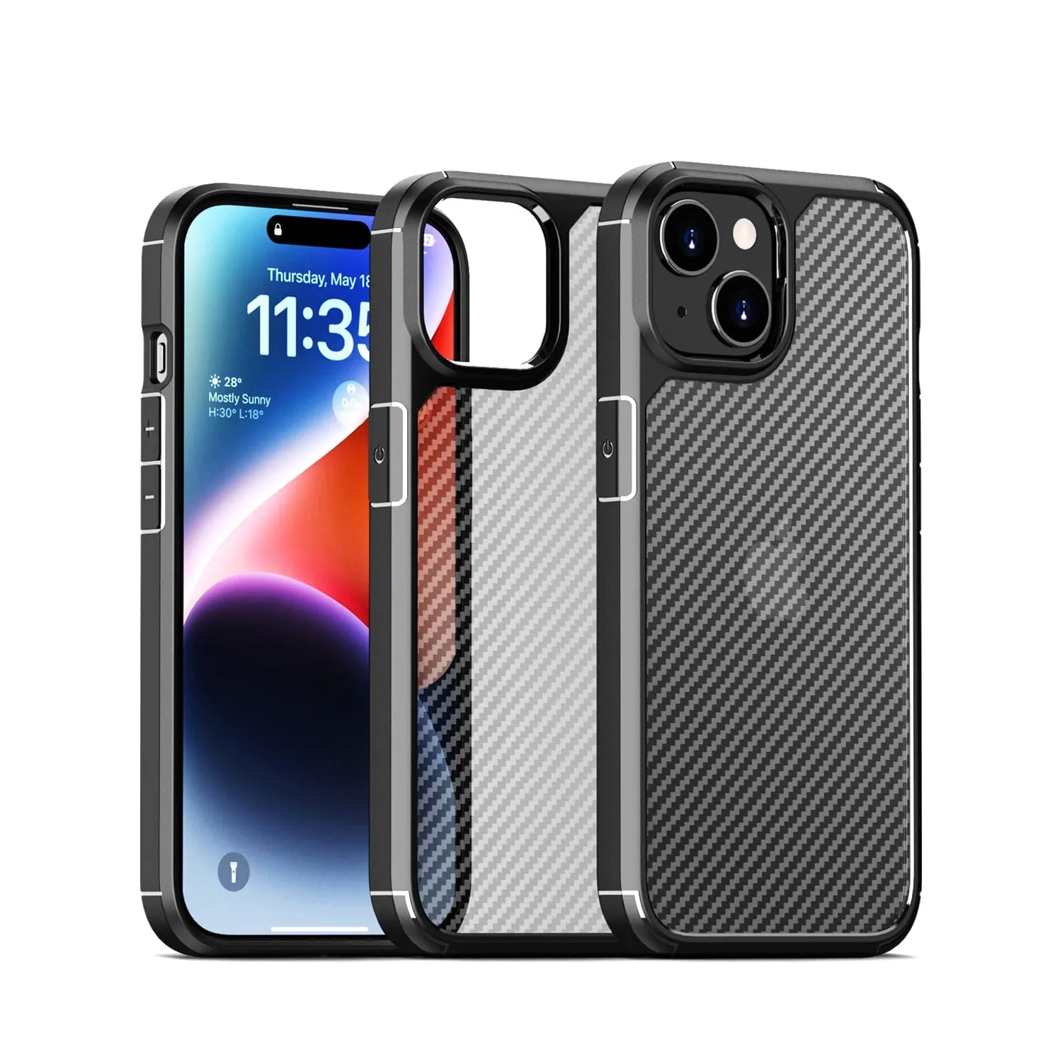 Venture Series Carbon-Fiber Style Case - iPhone 15 Plus