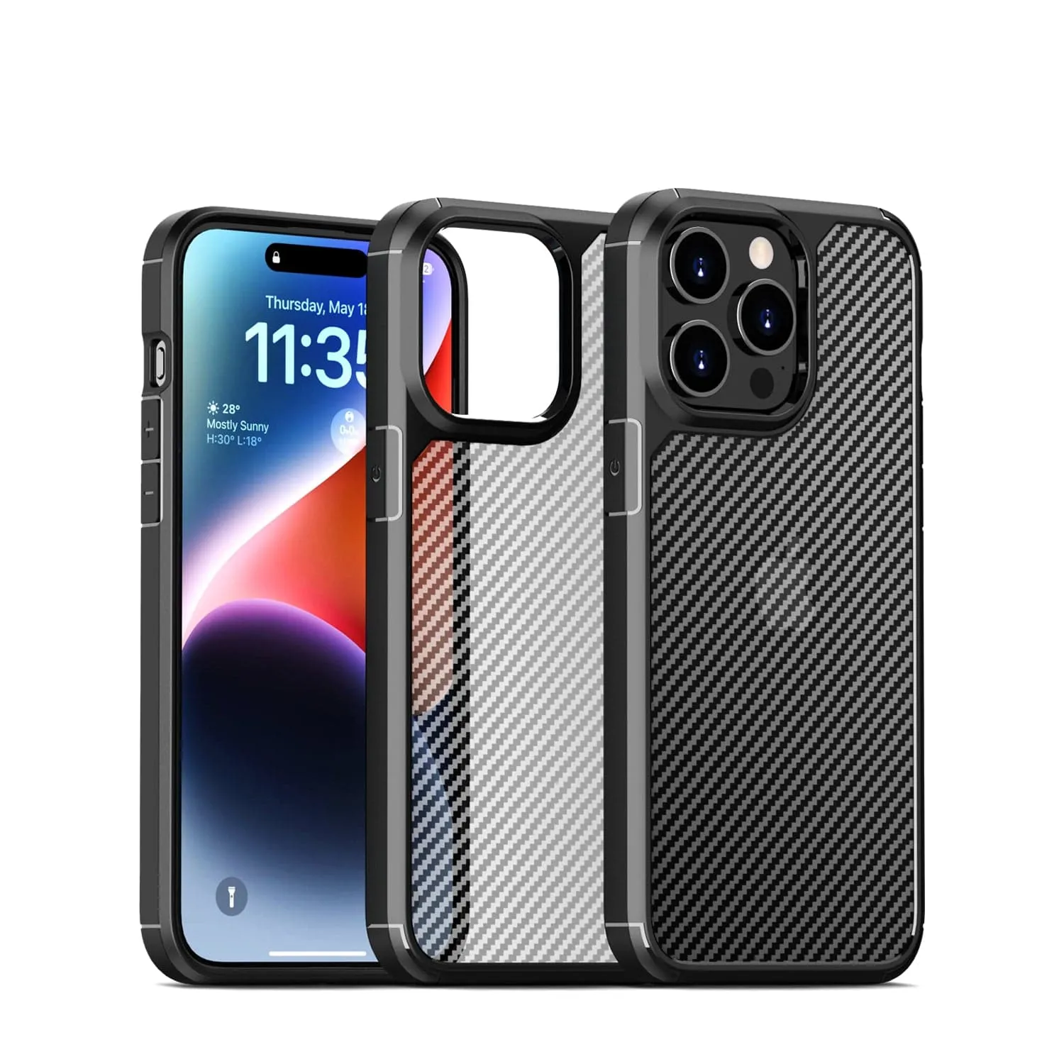 Venture Series Carbon-Fiber Style Case - iPhone 15 Pro Max