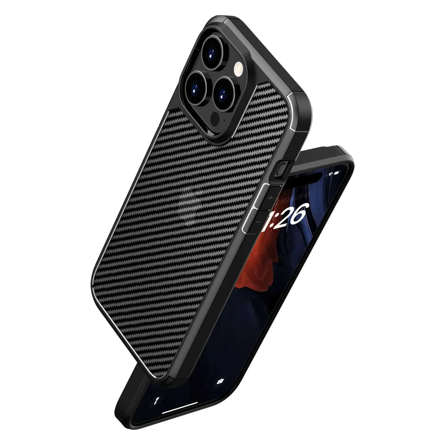 Venture Series Carbon-Fiber Style Case - iPhone 15 Pro Max