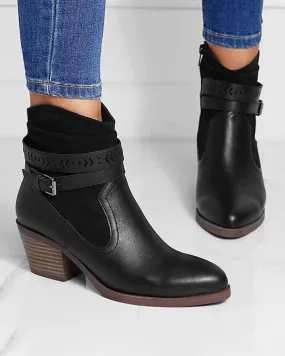 Women's Casual Daily Simple Split Joint Zipper Boots